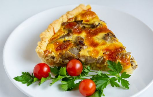 Quiche s gljivama