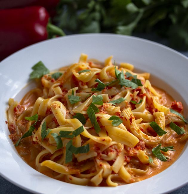 Pasta u umaku od paprike
