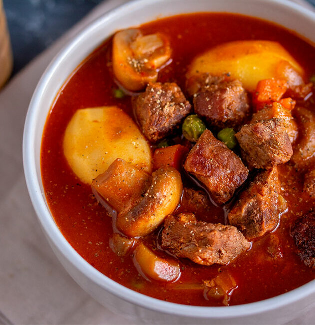 Meso s gljivama i krompirom recept