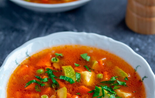 Supa s povrćem i pastom recept