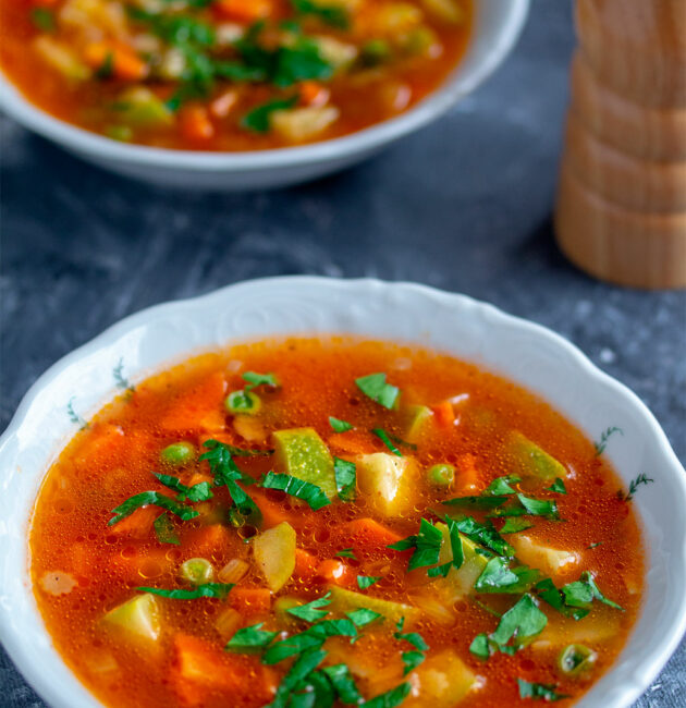 Supa s povrćem i pastom recept