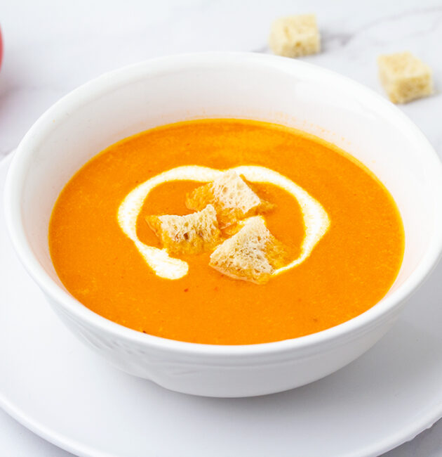 Supa od pečenih paprika i paradajza recept