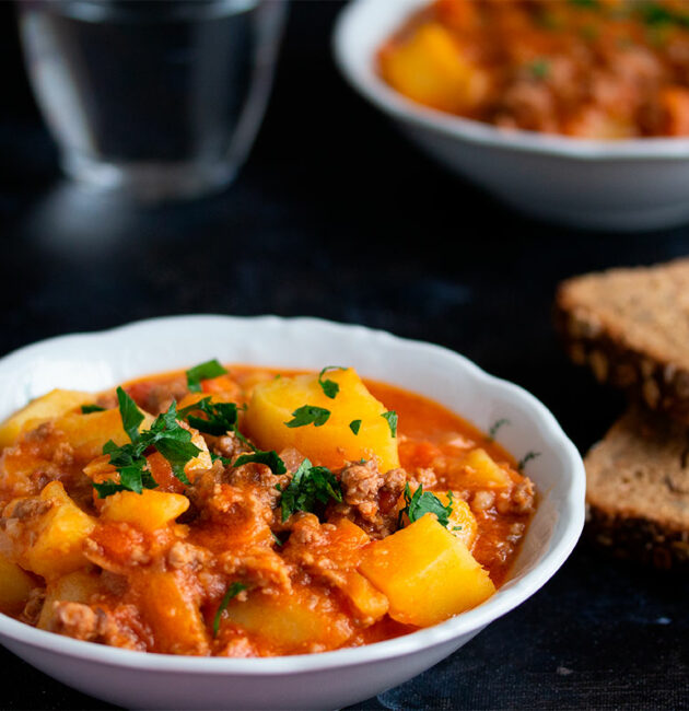 Krompir s mljevenim mesom recept
