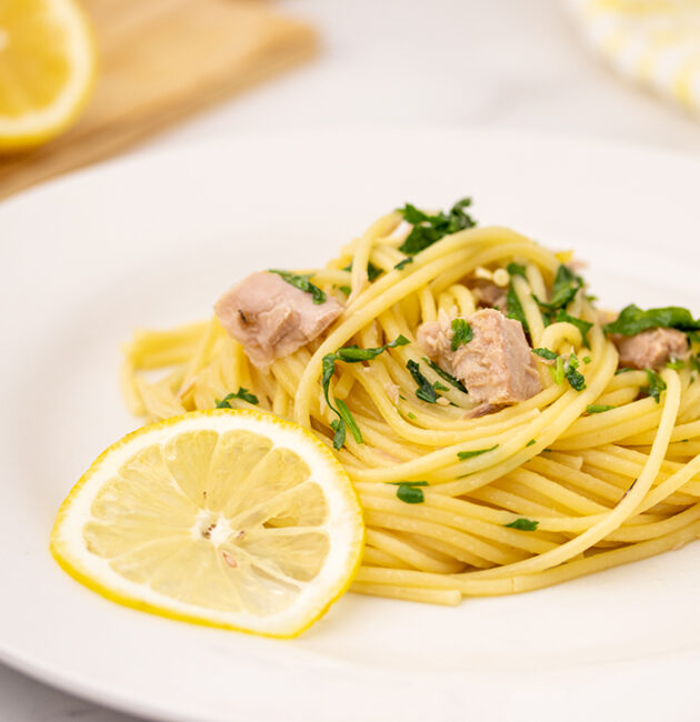 Spaghetti sa tunom i limunom recept