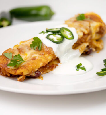Enchilada s piletinom i grahom