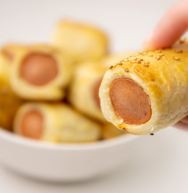 Mini rolnice sa hrenovkama i lisnatim tijestom