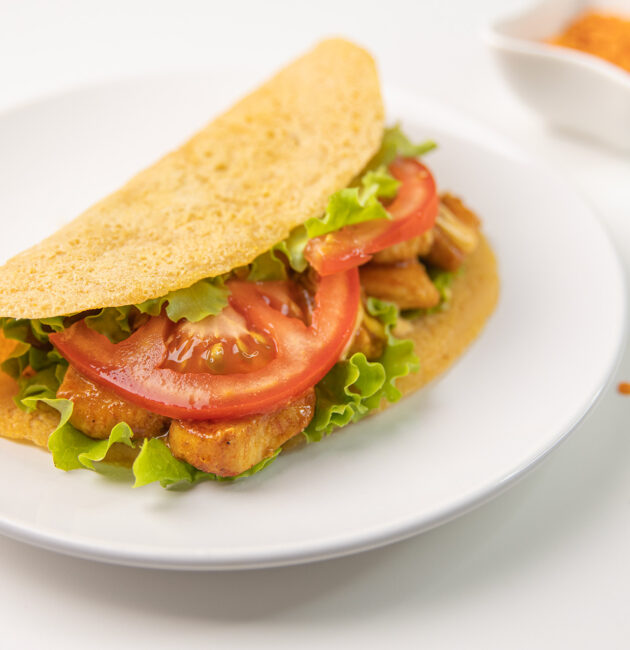 Tanki hljeb od crvene leće - flatbread