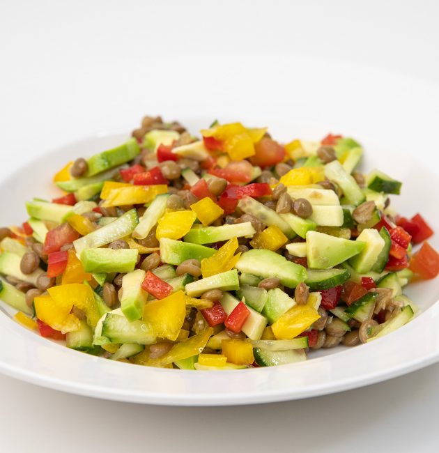 Salata sa zelenom lećom