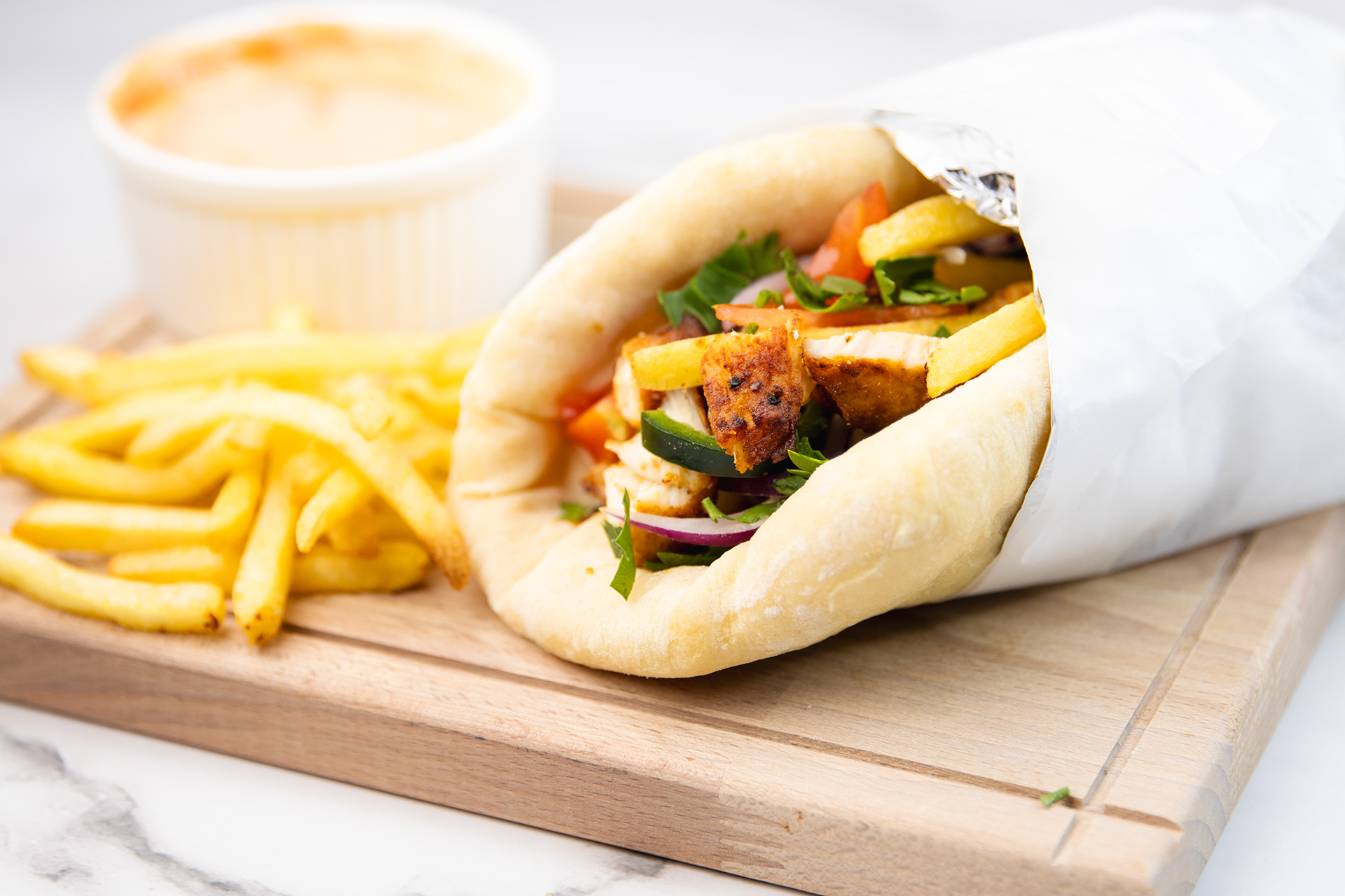 Gyros iz friteze na vrući zrak