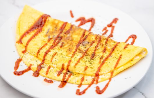 Omlet sa suhim mesom