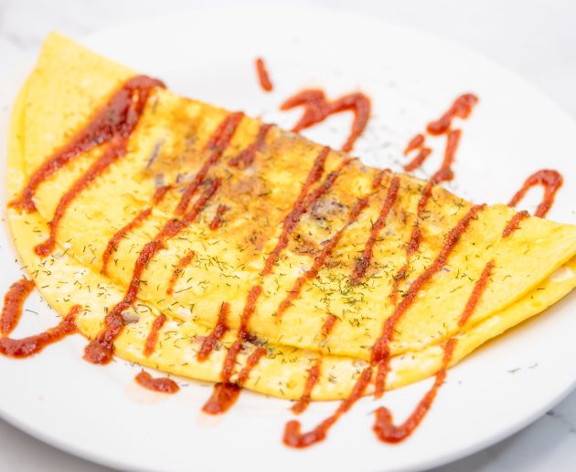 Omlet sa suhim mesom