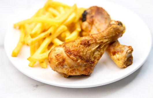 Pileći bataci iz friteze na vrući zrak