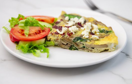 Fritata sa šampinjonima i špinatom