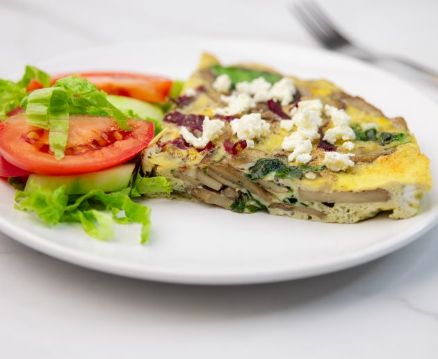 Fritata sa šampinjonima i špinatom