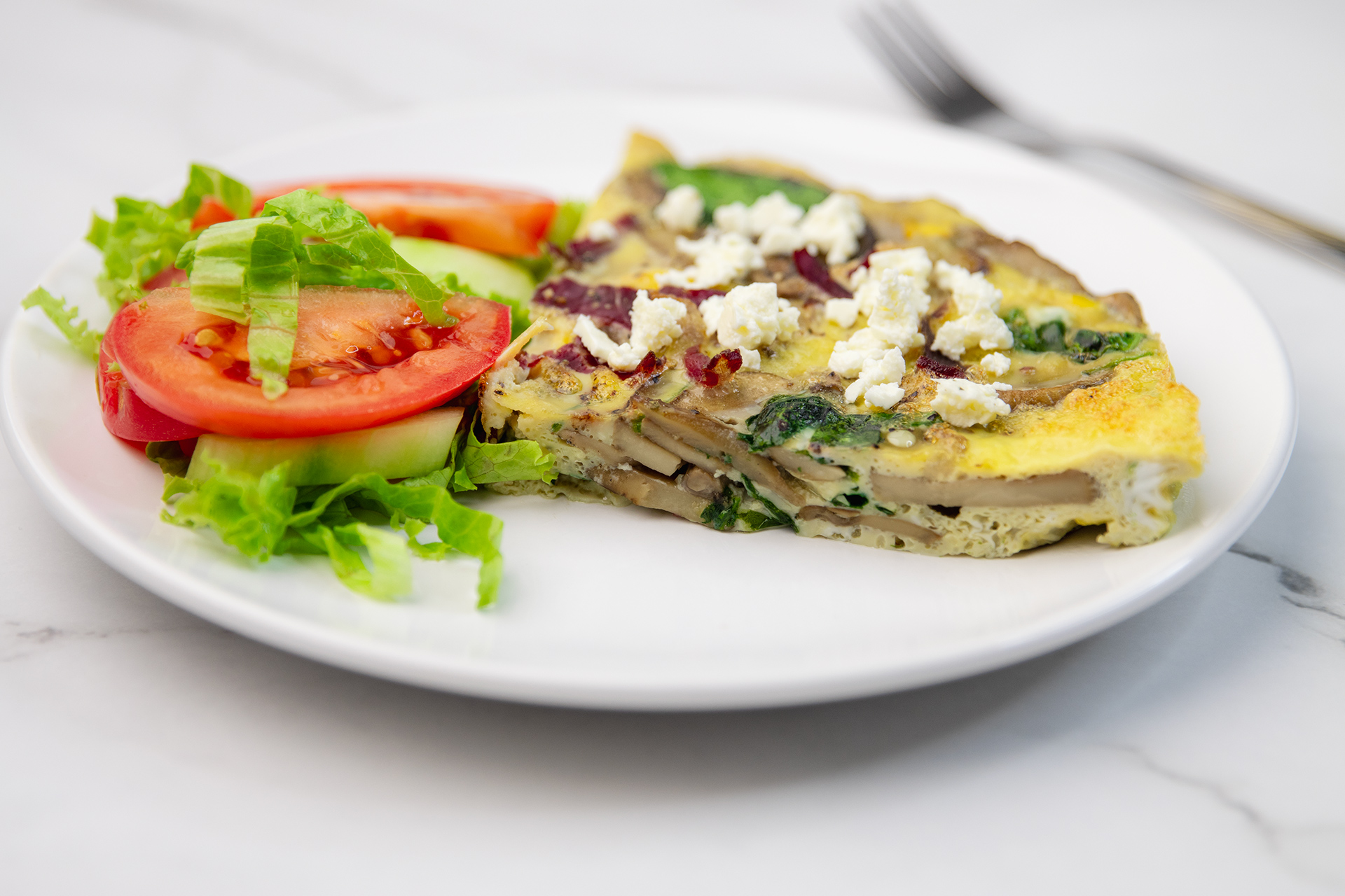 Fritata sa šampinjonima i špinatom