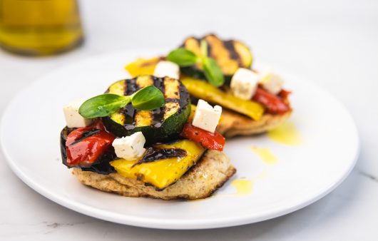 Bruschette s tikvicom, paprikom i patlidžanom