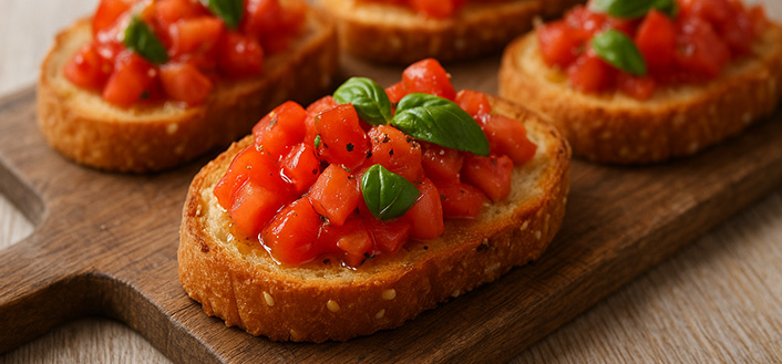 Bruschette – Prepečeni hljeb na 100 načina: Originalni italijanski recept i ideje za posluživanje
