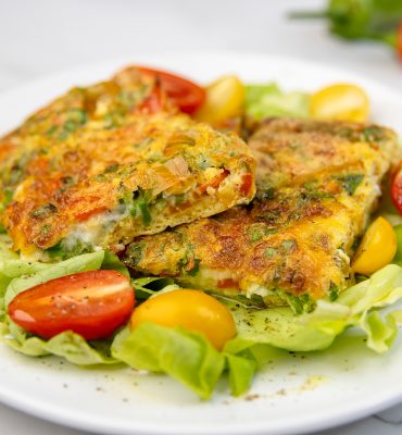 Omlet iz friteze na vrući zrak