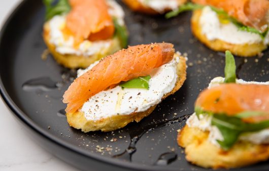 Bruschette s lososom