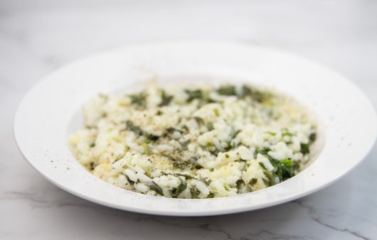 Riža sa špinatom i sirom