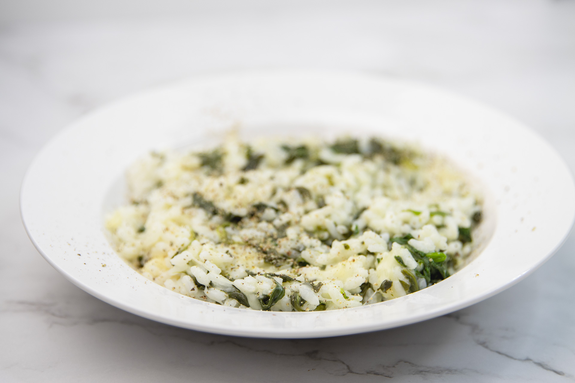 Riža sa špinatom i sirom