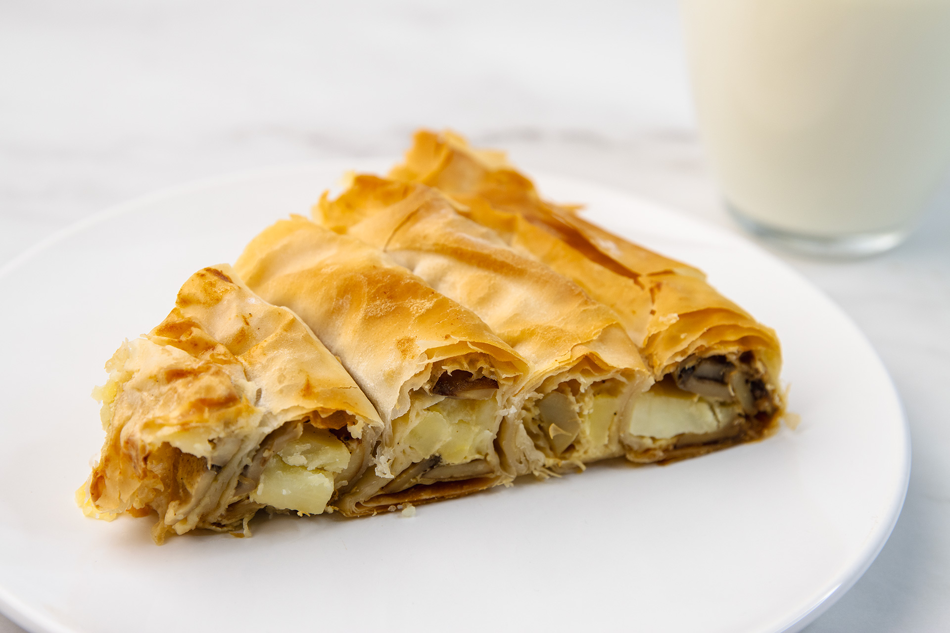 Pita od krompira i šampinjona