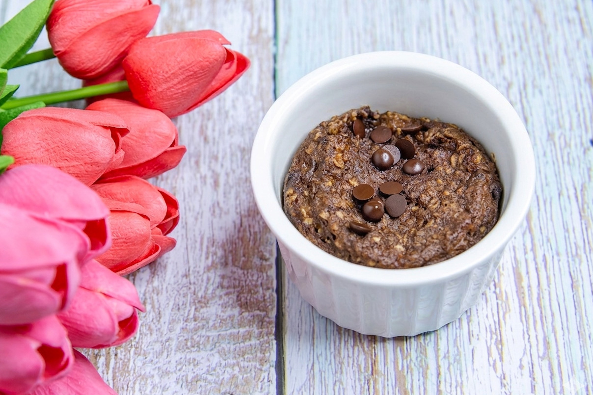 Brzi kolač od zobenih pahuljica iz mikrovalne
